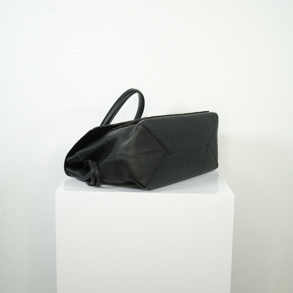Louis Vuitton Lockme MM Python Black Calf Leather
