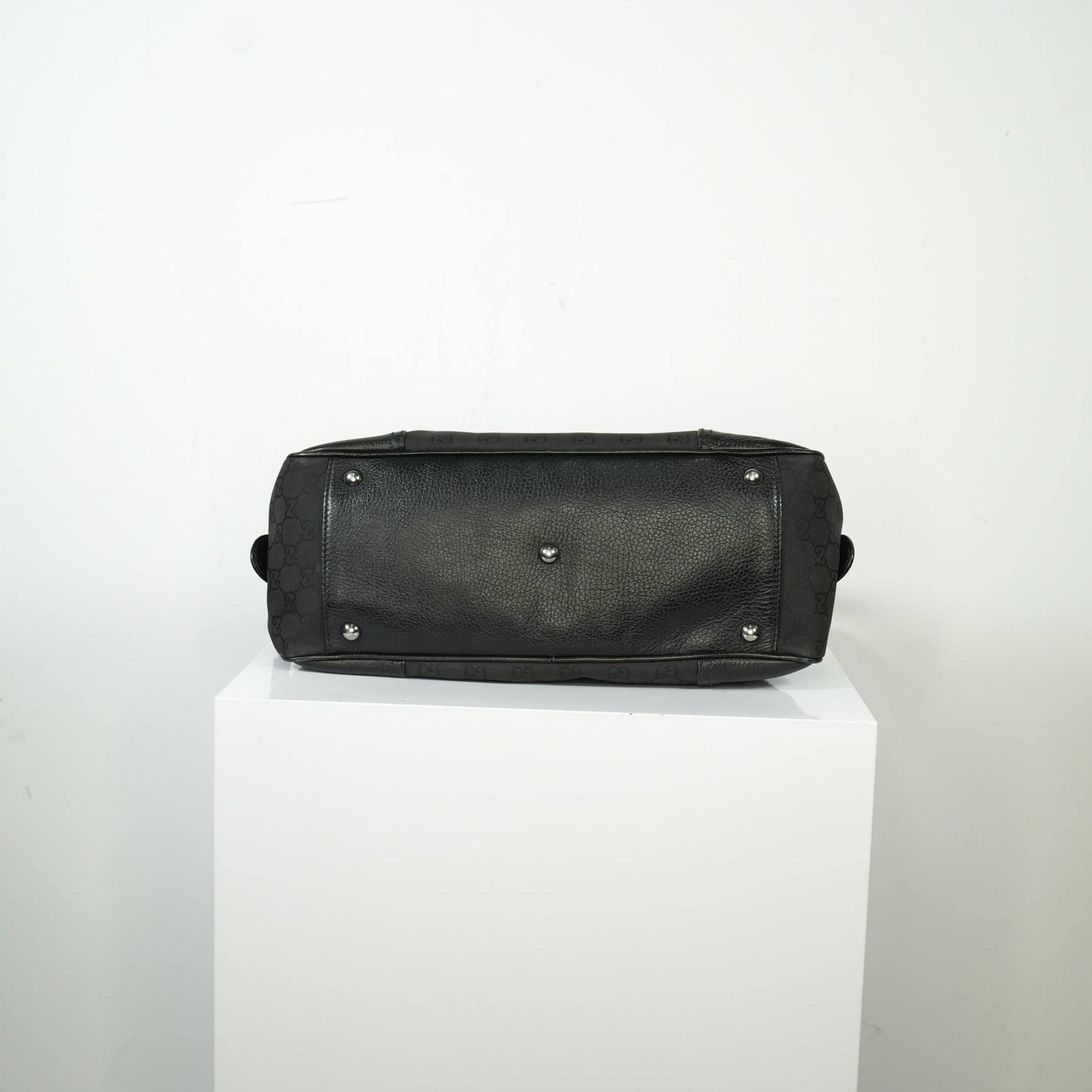 Gucci Princy Canvass Boston Bag Black