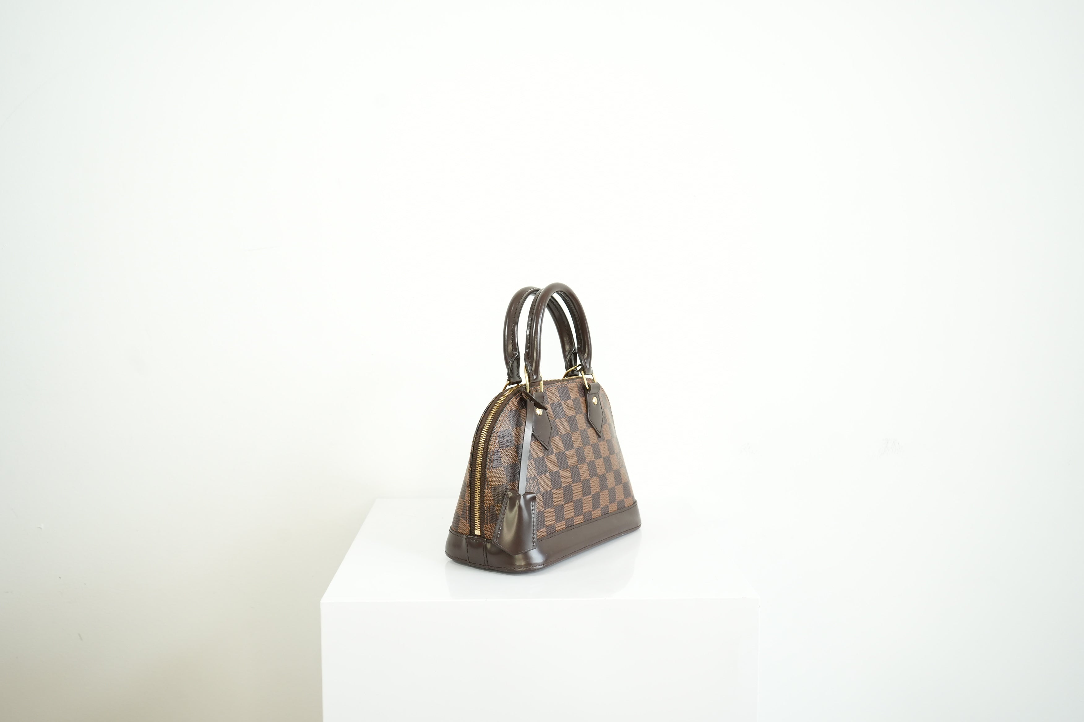 Louis Vuitton Damier Ebene Canvas Alma BB W/Strap