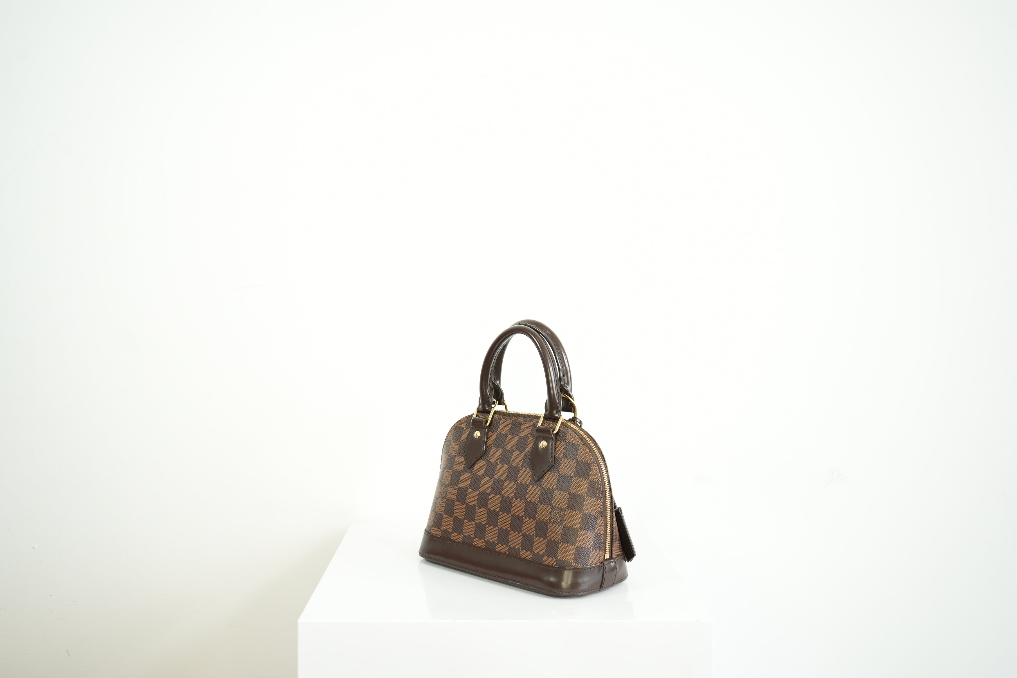Louis Vuitton Damier Ebene Canvas Alma BB W/Strap