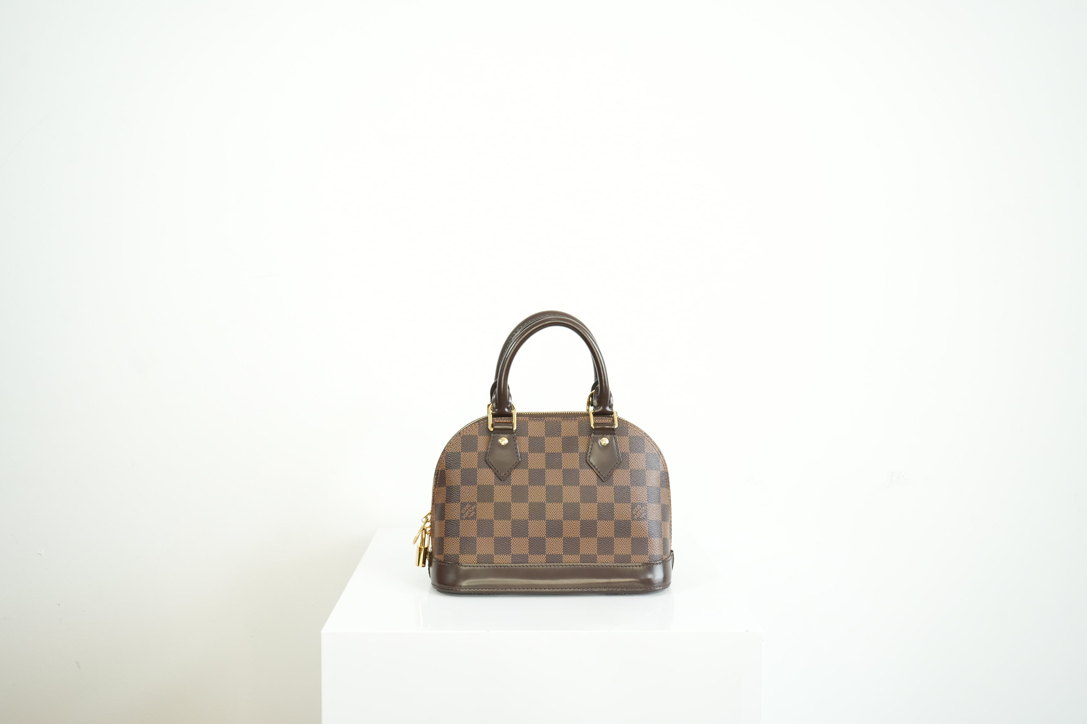 Louis Vuitton Damier Ebene Canvas Alma BB W/Strap