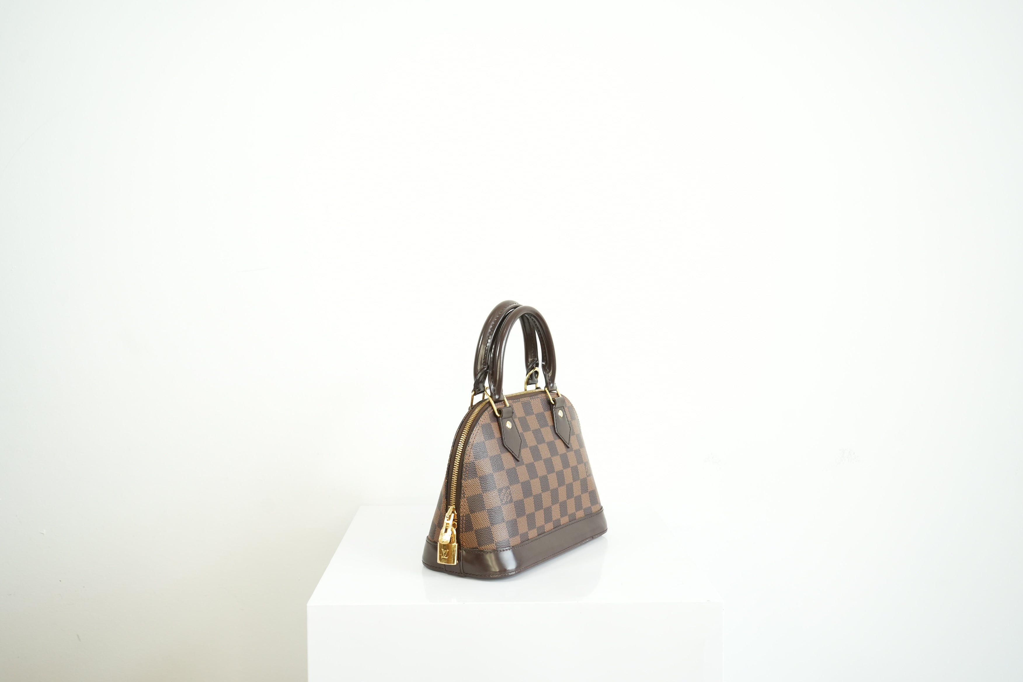 Louis Vuitton Damier Ebene Canvas Alma BB W/Strap