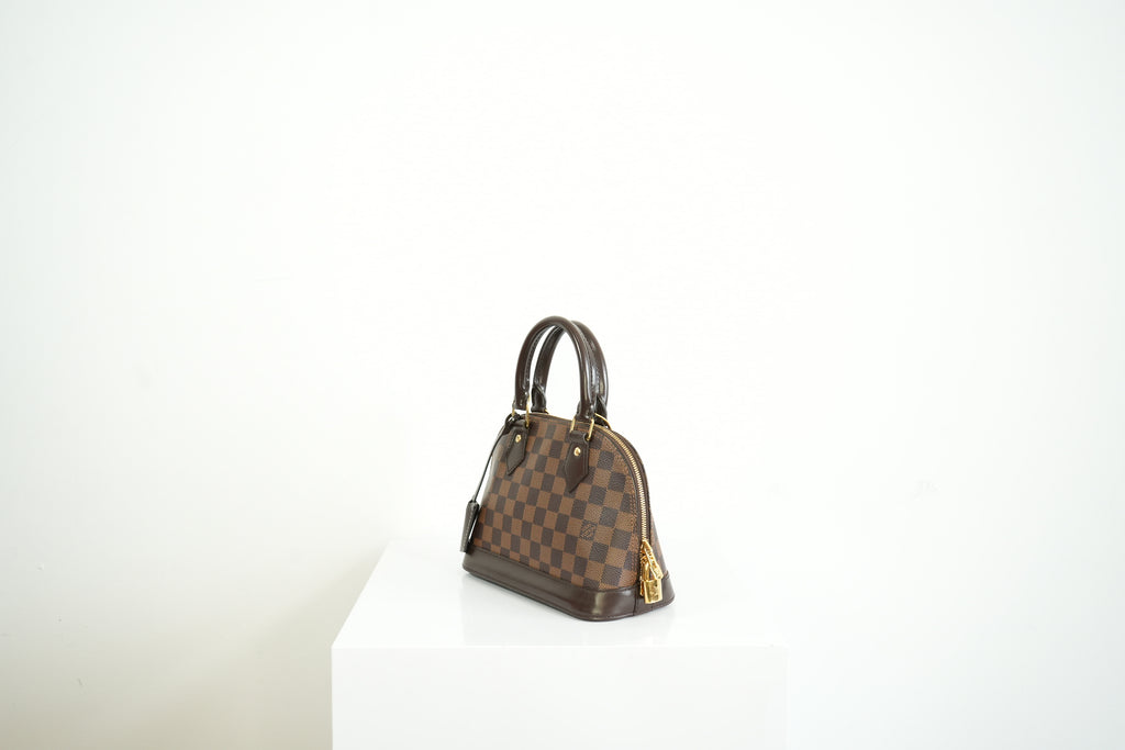 Louis Vuitton Damier Ebene Canvas Alma BB W/Strap