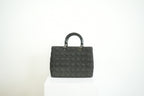 Christian Dior Black Denim Lady Dior Bag