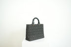 Christian Dior Black Denim Lady Dior Bag