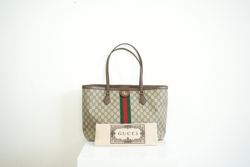 Gucci Ophidia GG Supreme Canvas Shoulder Bag Full Set