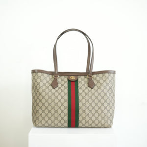 Gucci Ophidia GG Supreme Canvas Shoulder Bag Full Set