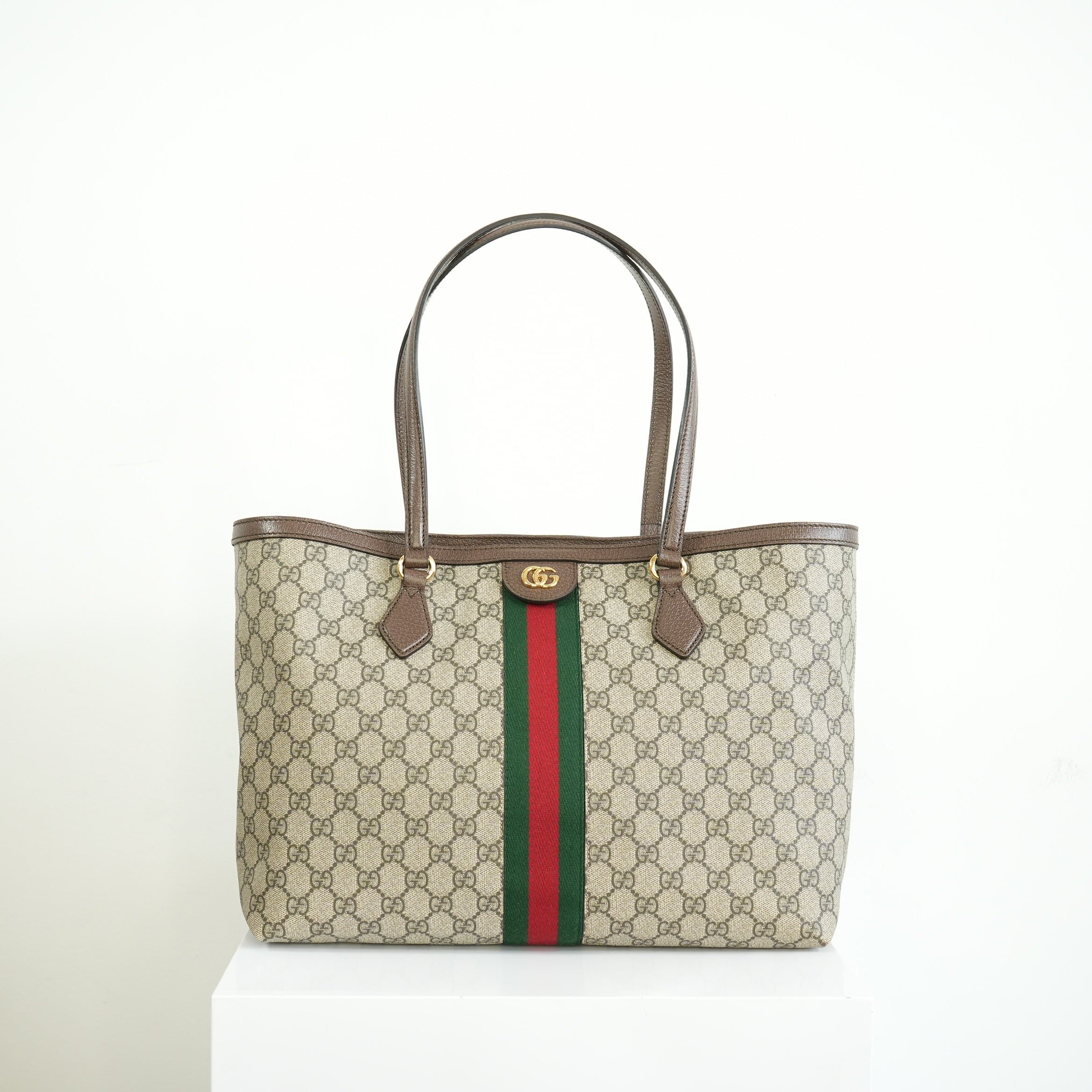 Gucci Ophidia GG Supreme Canvas Shoulder Bag Full Set
