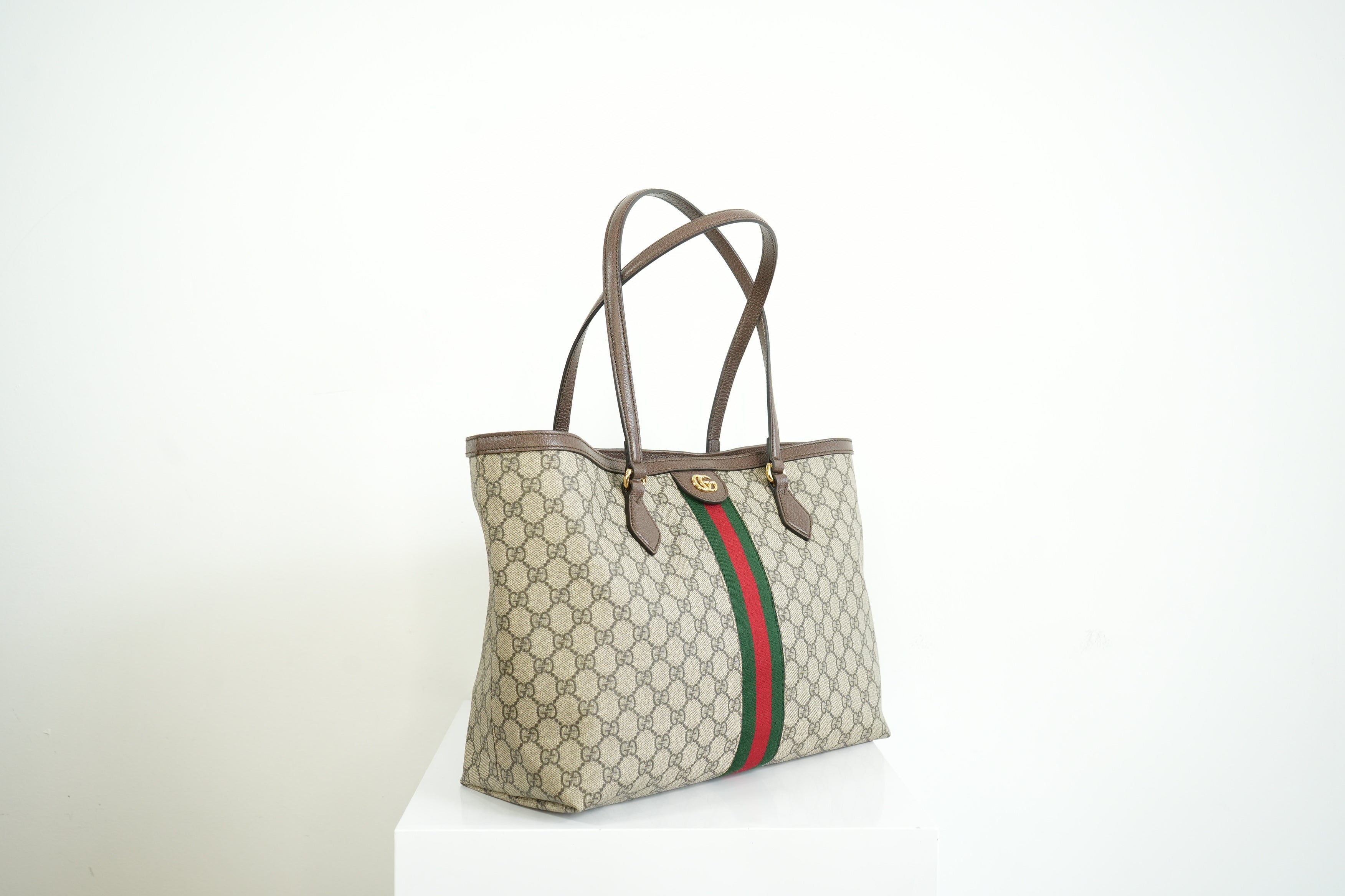 Gucci Ophidia GG Supreme Canvas Shoulder Bag Full Set