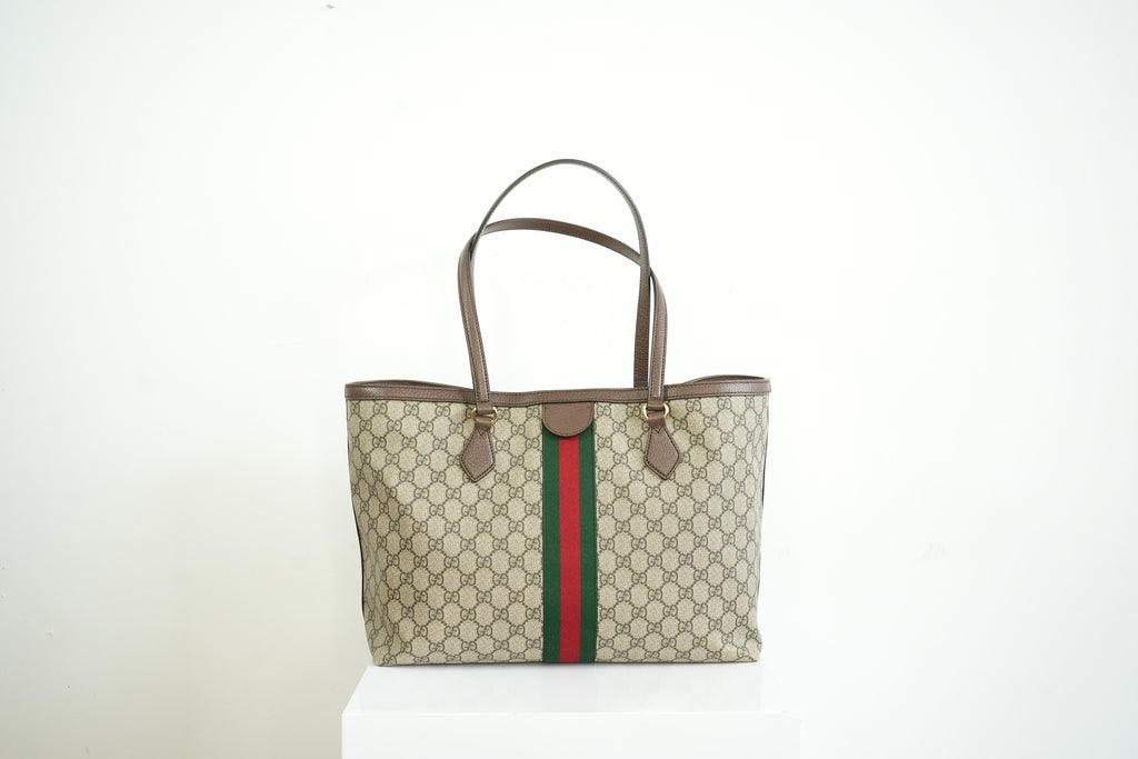 Gucci Ophidia GG Supreme Canvas Shoulder Bag Full Set