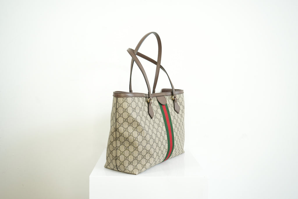 Gucci Ophidia GG Supreme Canvas Shoulder Bag Full Set