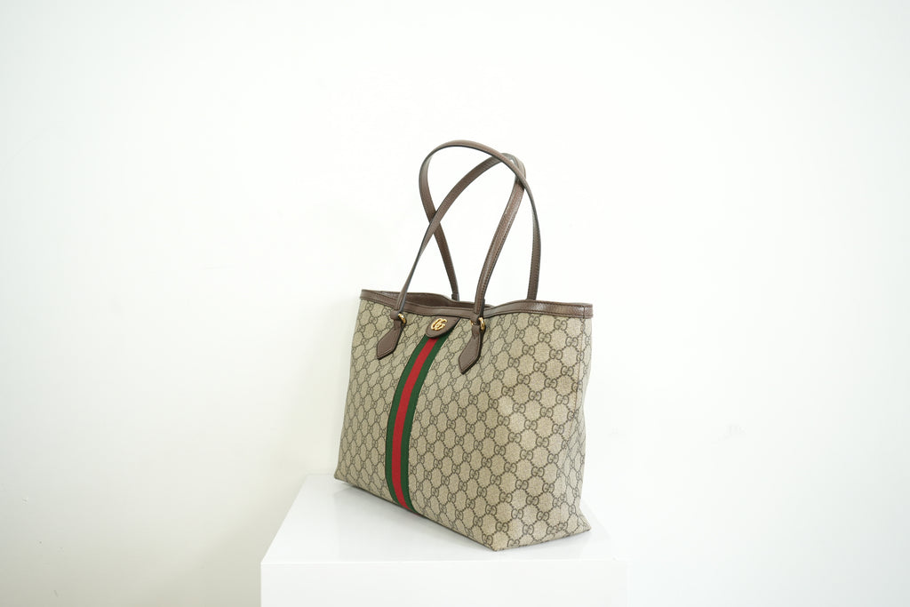 Gucci Ophidia GG Supreme Canvas Shoulder Bag Full Set
