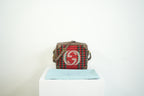 Gucci Houndstooth Stripe Interlocking G Trunk Shoulder Bag