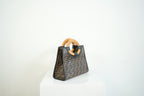 Fendi Tobacco FF Zucca Small Embossed Handbag