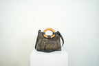 Fendi Tobacco FF Zucca Small Embossed Handbag