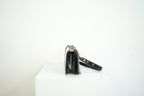 Chanel Black Patent Leather Boy Bag Silver Hardware