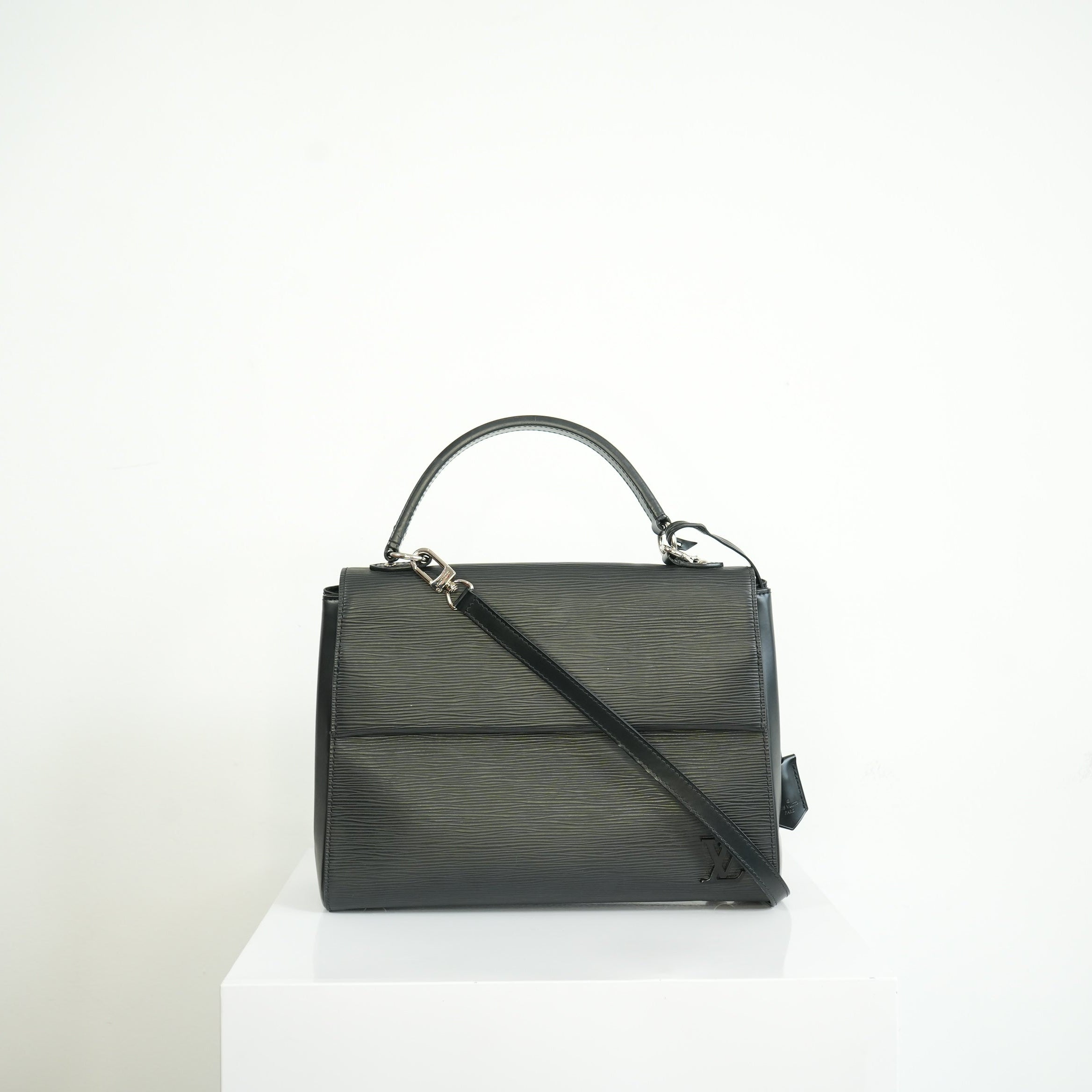 Louis Vuitton Black Epi Leather Clunny BB Handle Bag