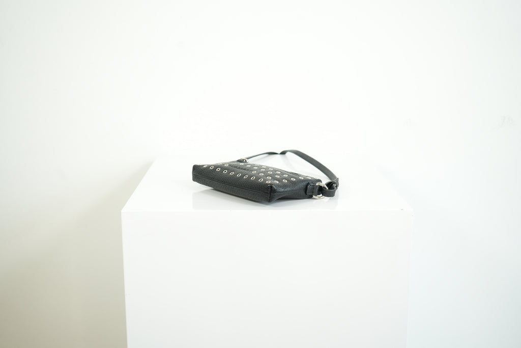 Burberry black studded leather Crossbody Bag