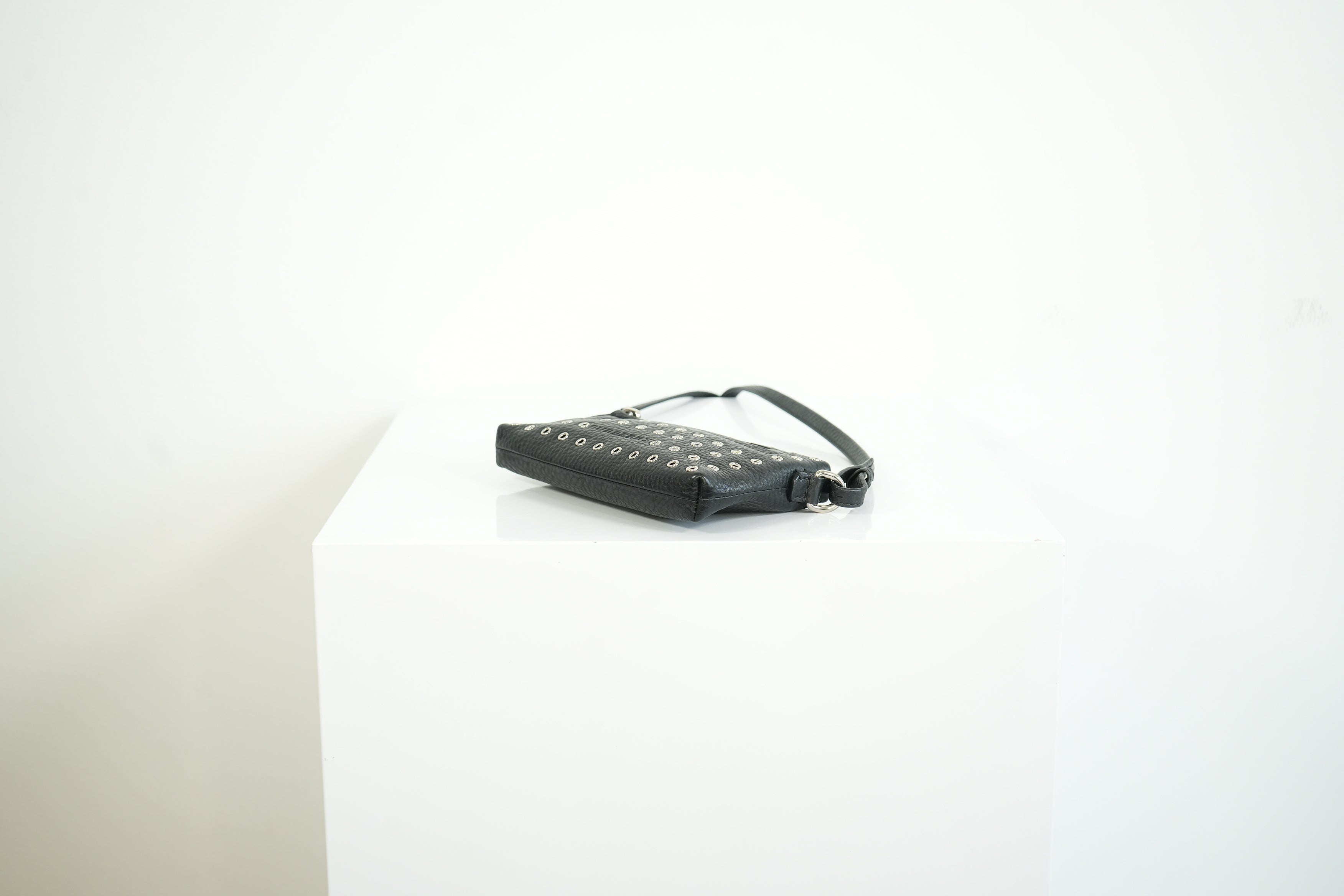 Burberry black studded leather Crossbody Bag