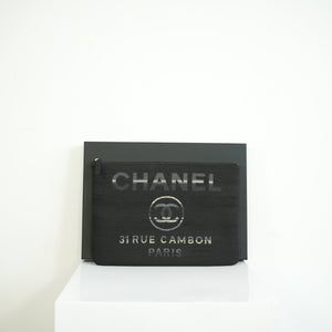 Chanel Black Deaville Pouch