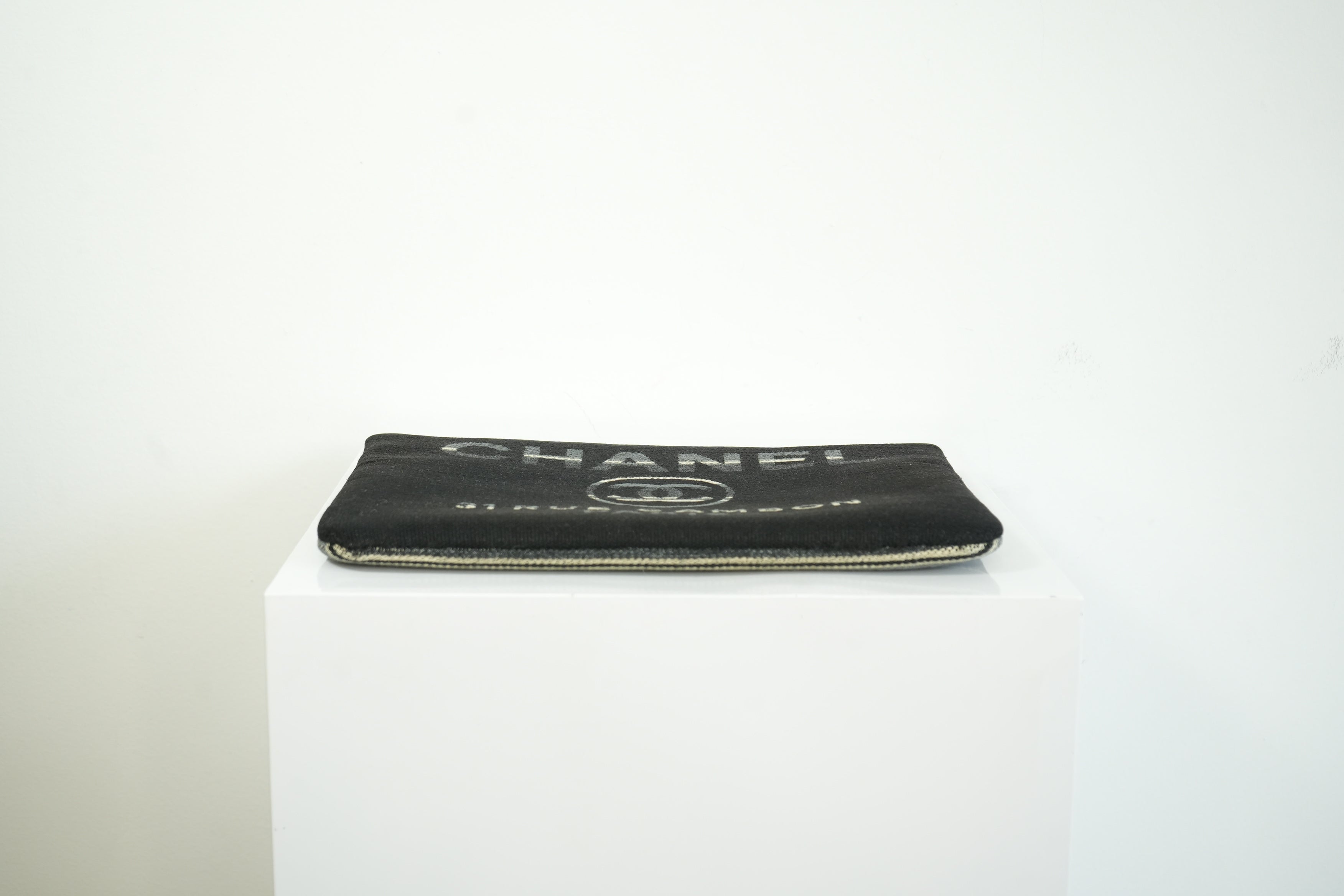 Chanel Black Deaville Pouch