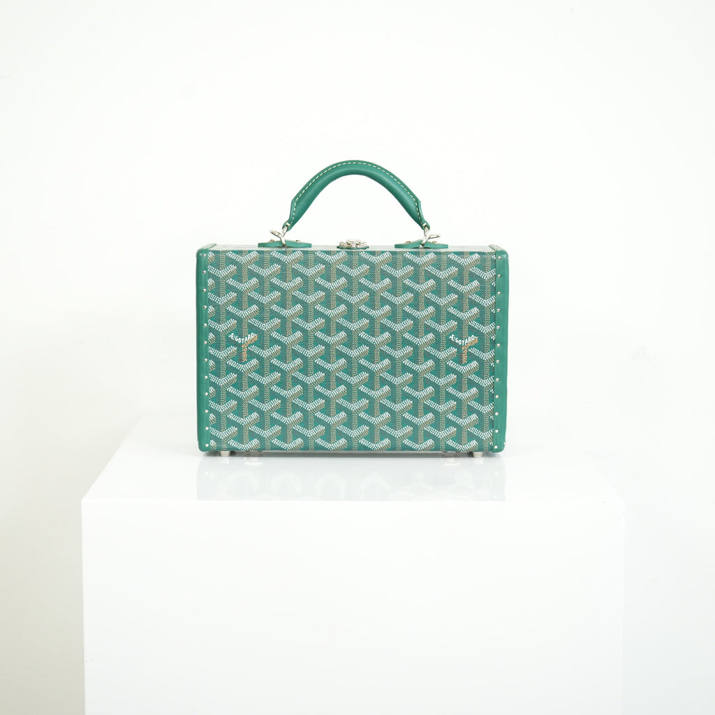 Goyard Trunk Green Monogram Full Set