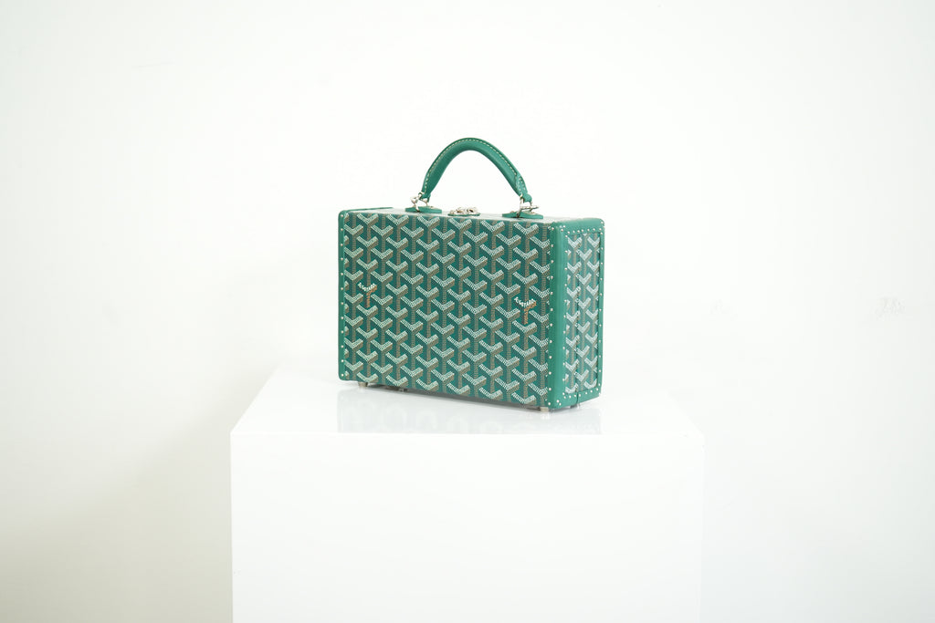 Goyard Trunk Green Monogram Full Set