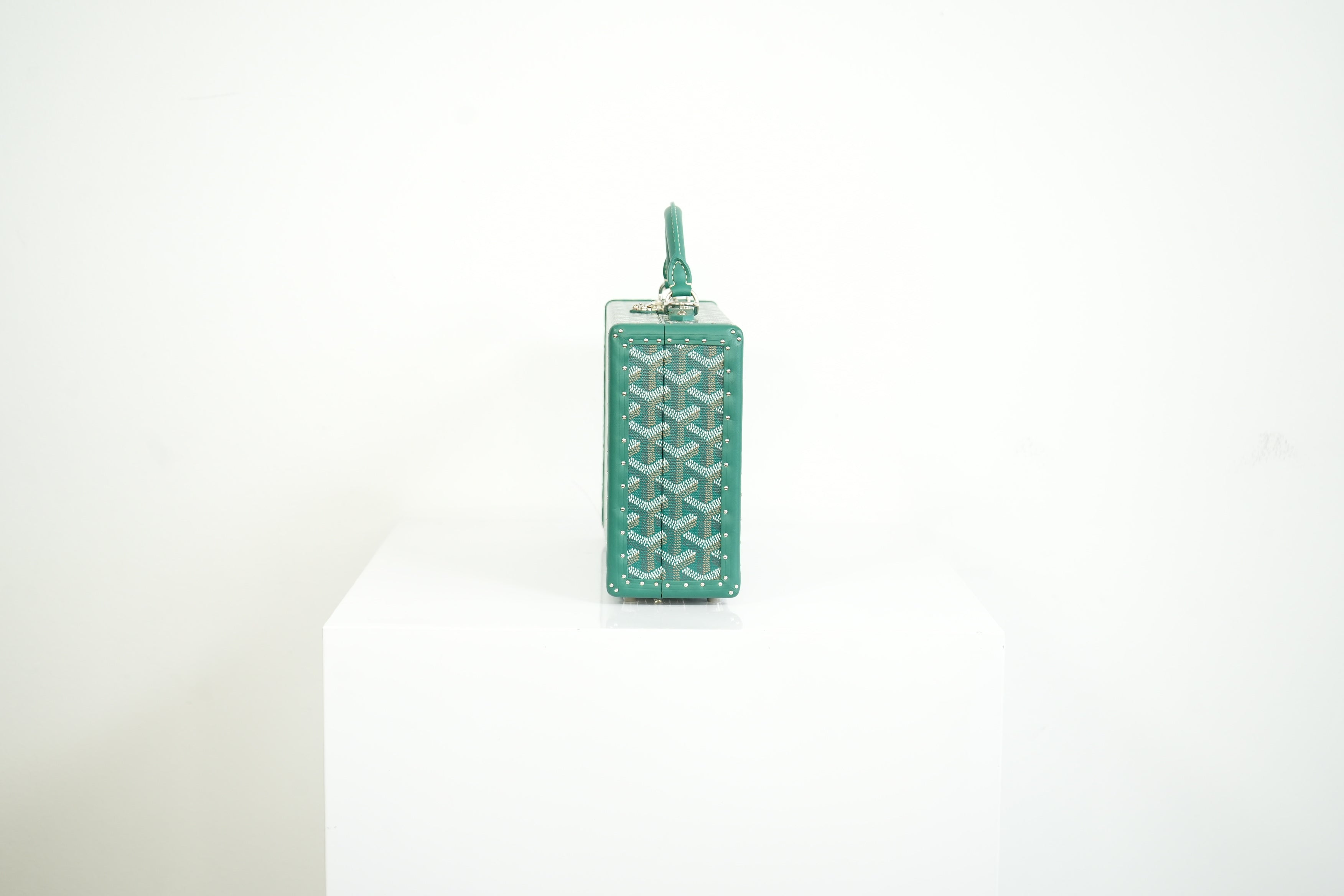 Goyard Trunk Green Monogram Full Set