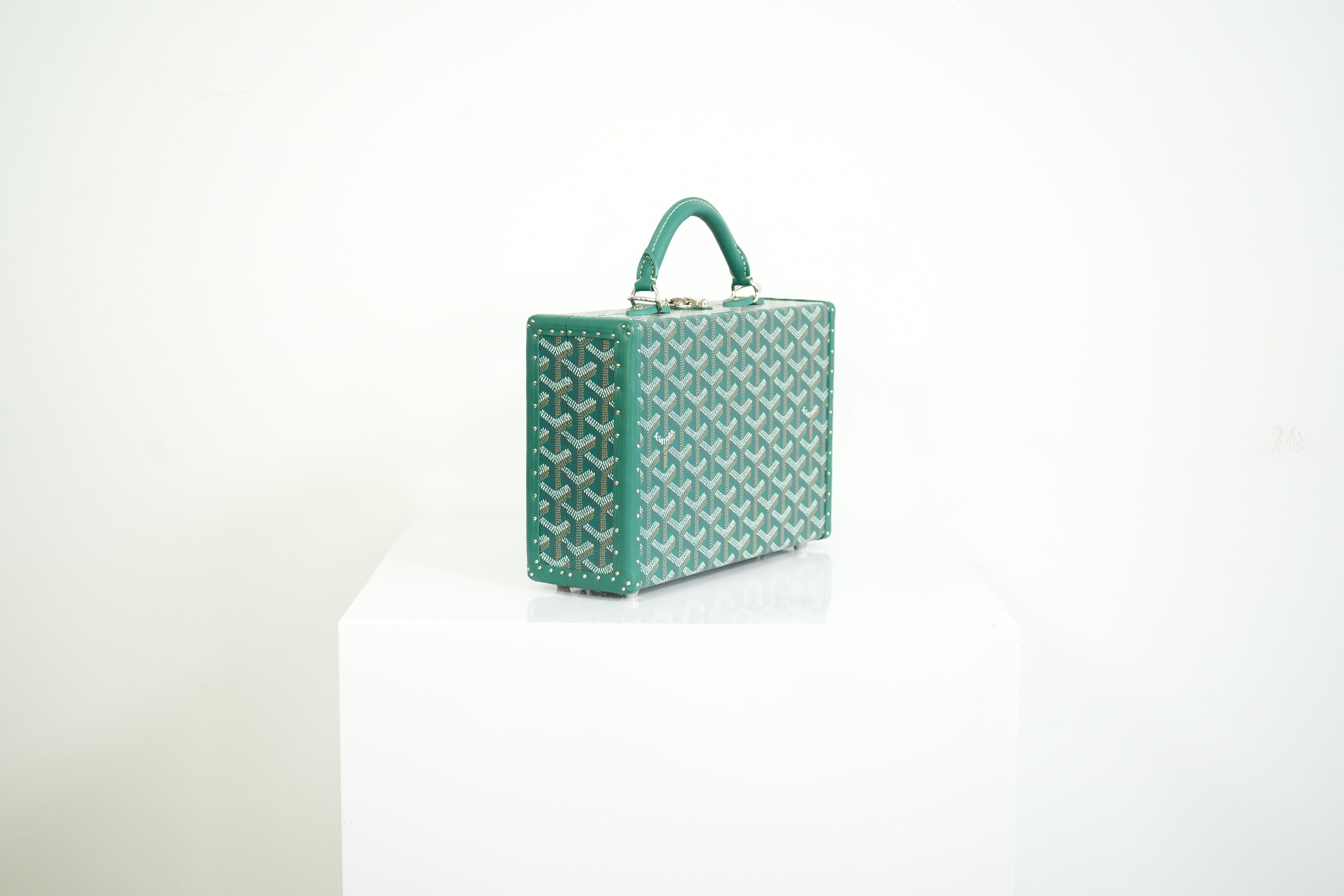 Goyard Trunk Green Monogram Full Set