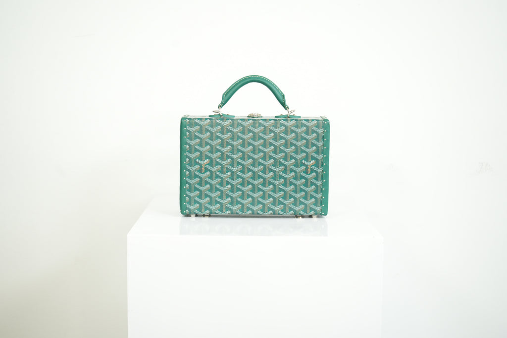 Goyard Trunk Green Monogram Full Set