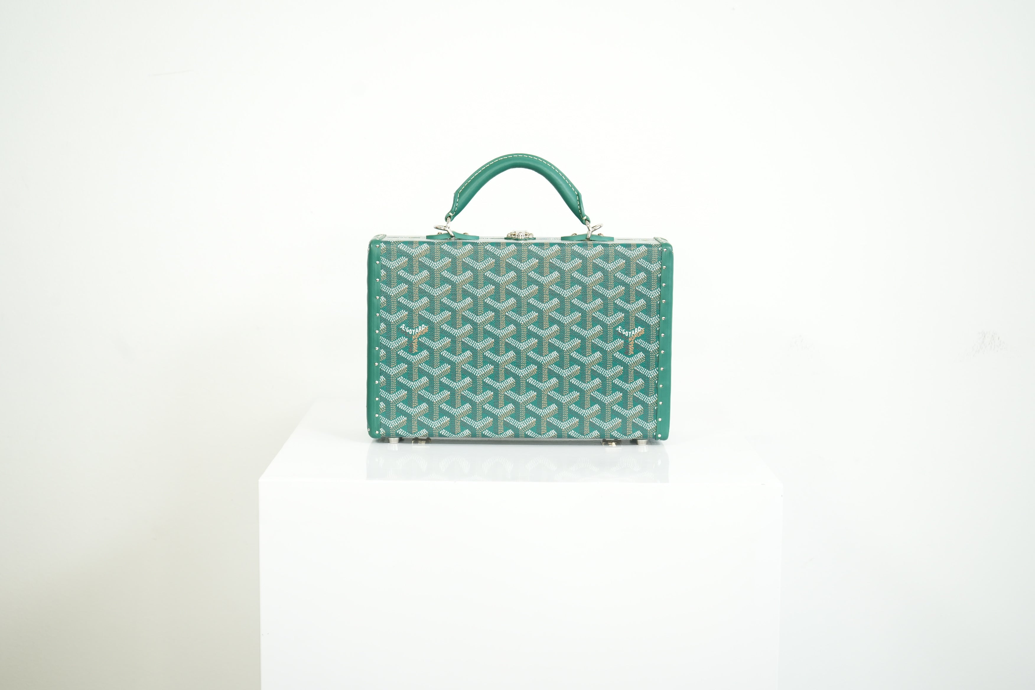 Goyard Trunk Green Monogram Full Set