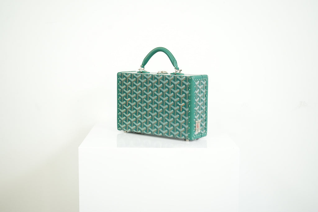 Goyard Trunk Green Monogram Full Set