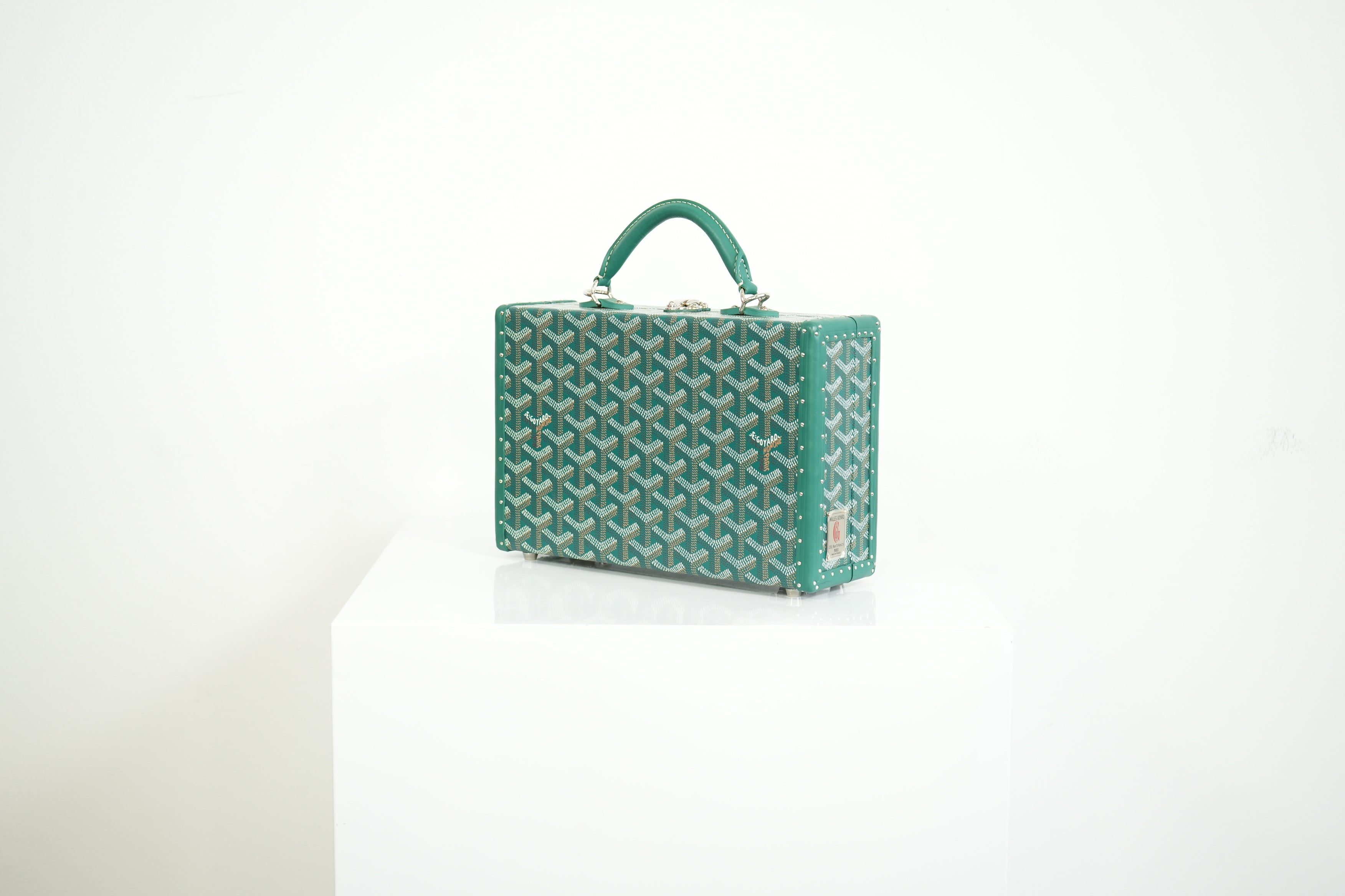 Goyard Trunk Green Monogram Full Set