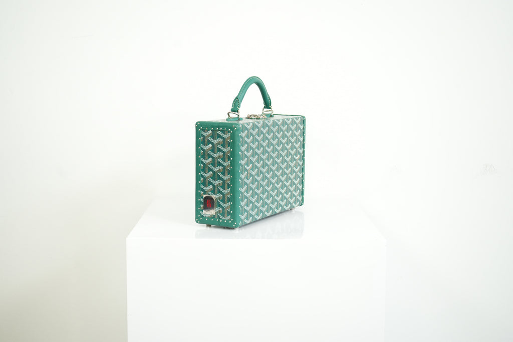 Goyard Trunk Green Monogram Full Set