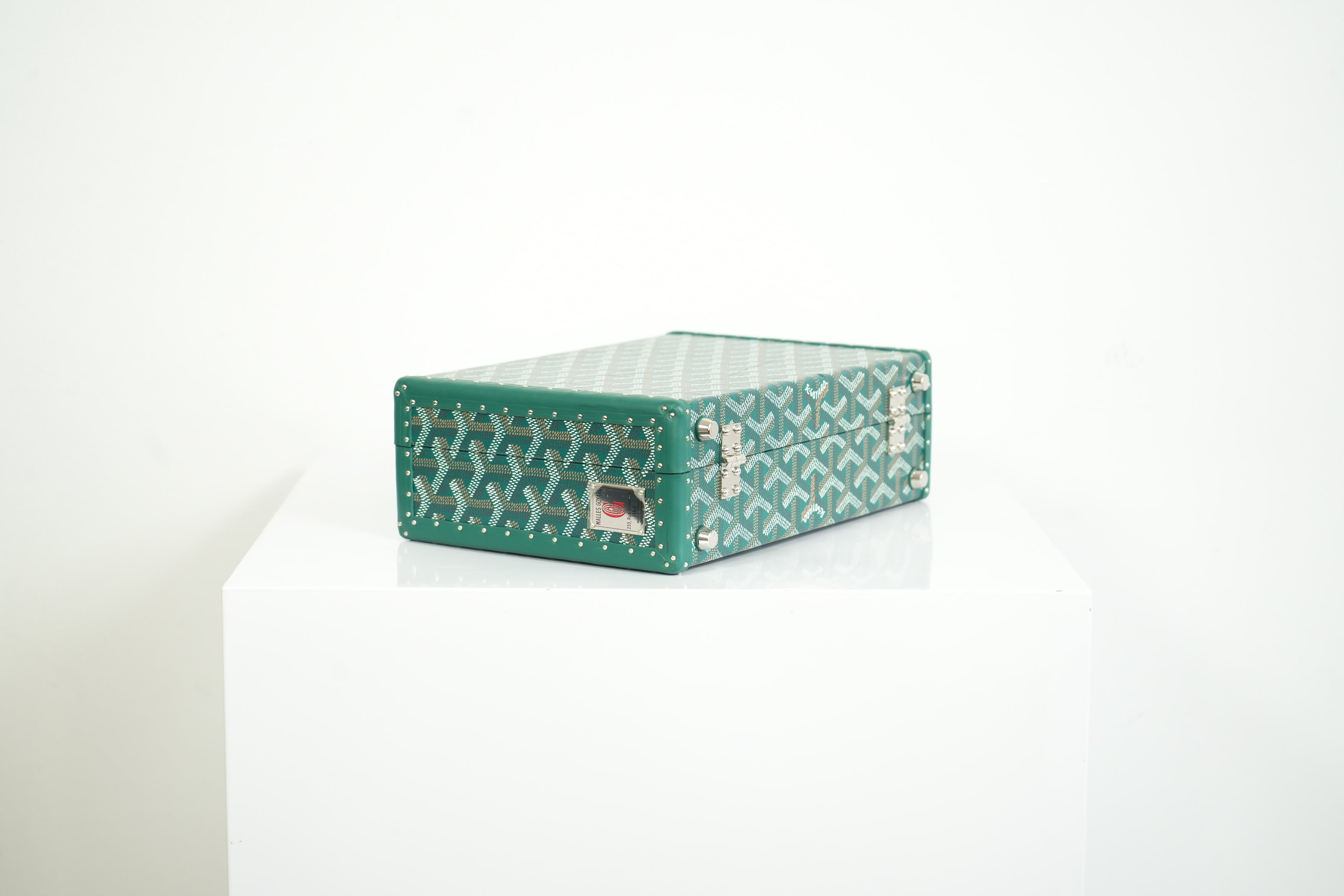 Goyard Trunk Green Monogram Full Set