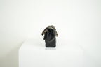 Chanel Mini Classic Black Lambskin W/Champagne Gold Flap Bag Full Set
