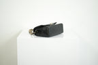 Chanel Mini Classic Black Lambskin W/Champagne Gold Flap Bag Full Set