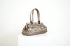 Bottega Veneta Intrecciato Woven Metallic Leather Finish