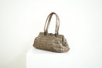 Bottega Veneta Intrecciato Woven Metallic Leather Finish