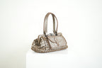 Bottega Veneta Intrecciato Woven Metallic Leather Finish