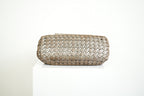 Bottega Veneta Intrecciato Woven Metallic Leather Finish