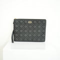 Christian Dior Quilted Black Clutch Bag
