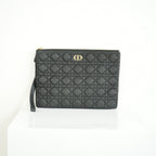 Christian Dior Quilted Black Clutch Bag