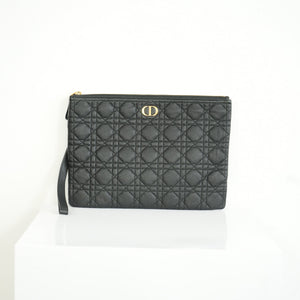 Christian Dior Quilted Black Clutch Bag