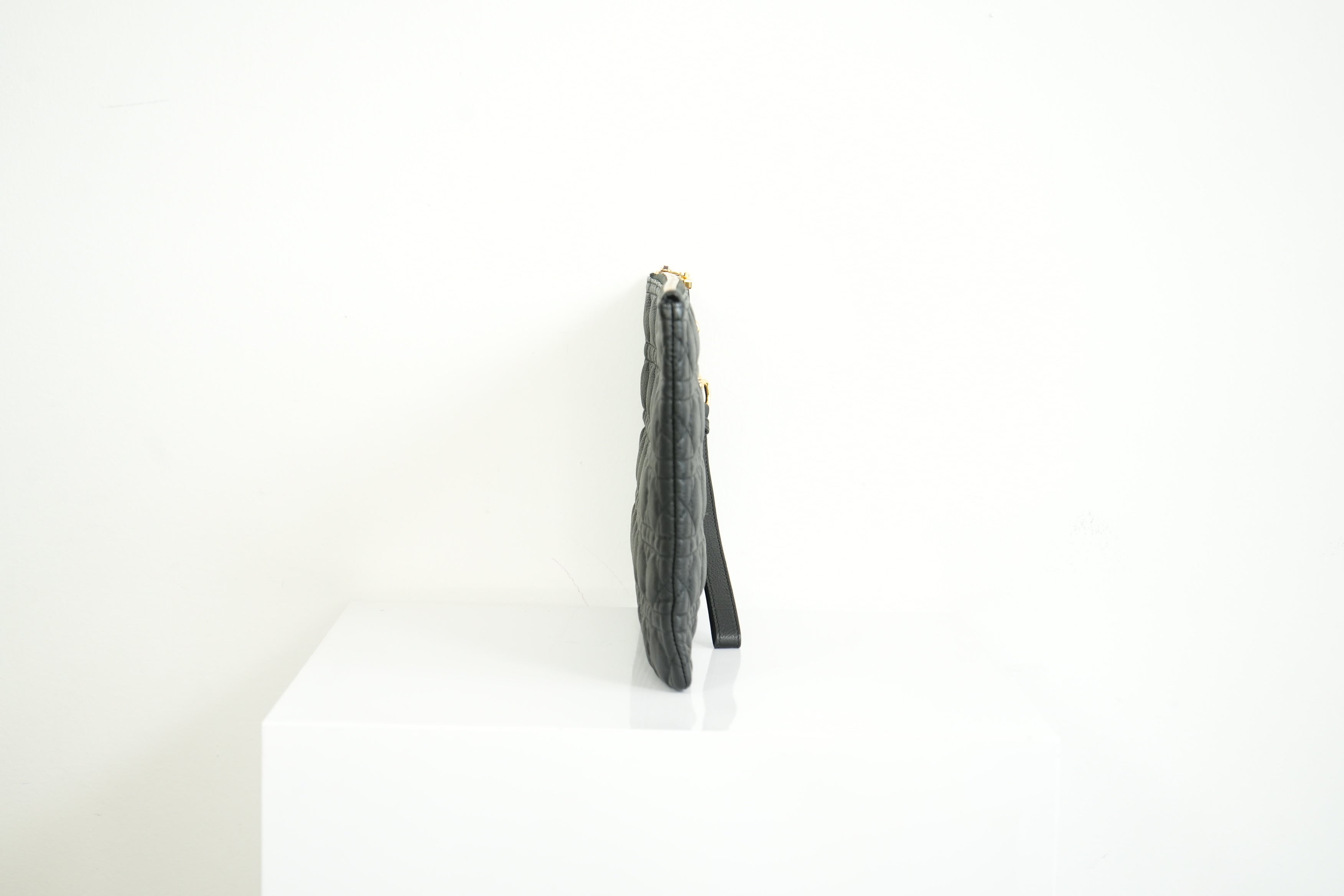 Christian Dior Quilted Black Clutch Bag