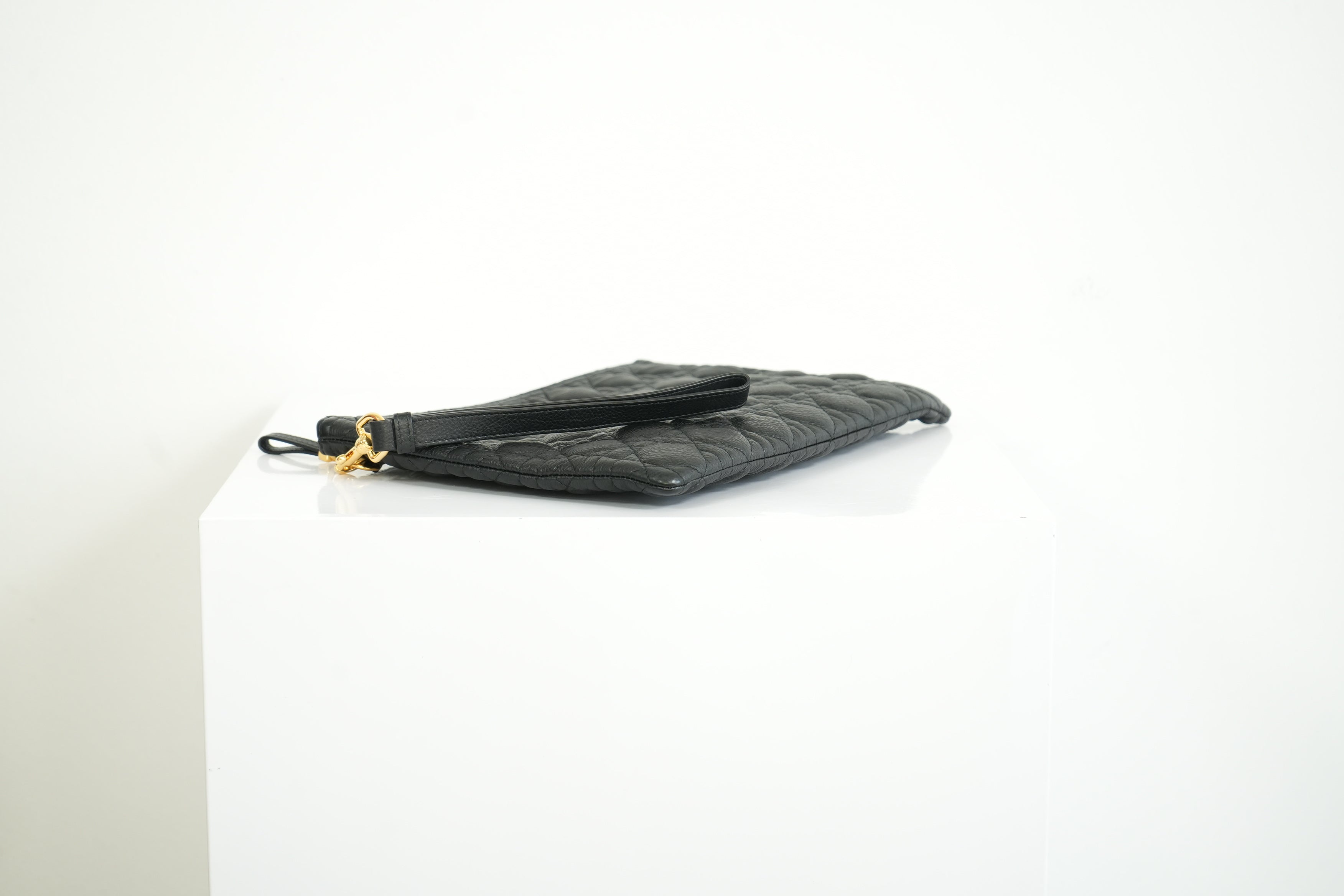 Christian Dior Quilted Black Clutch Bag