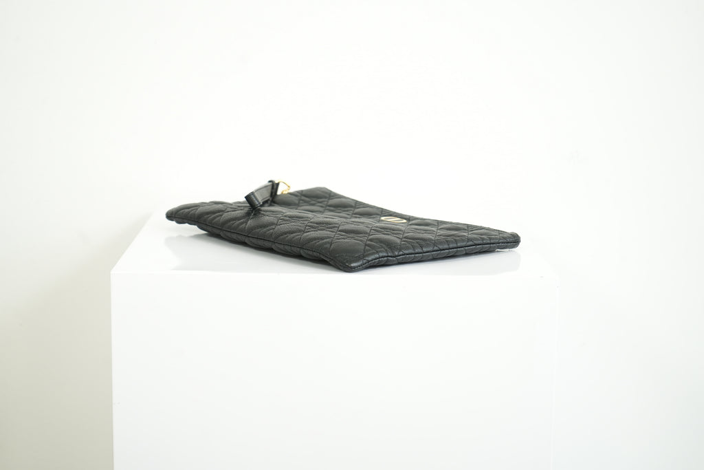 Christian Dior Quilted Black Clutch Bag