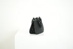 Prada Black Satin Plastic Chain Kiss Lock Shoulder Bag Vintage