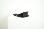 Prada Black Satin Plastic Chain Kiss Lock Shoulder Bag Vintage