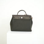 Hermes Herbag Zip 31, Black/Brown Full Set